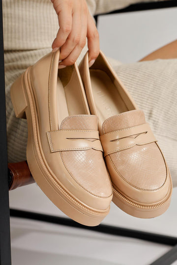 Weena Nud Crocodile Detailed Casual Shoes