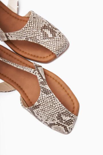 Agnez Snake Patterned Belt Detailed Women's Sandals