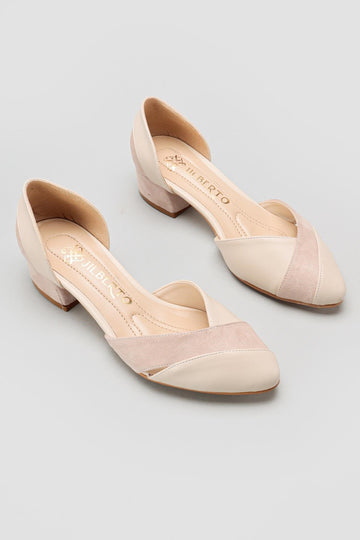 Jacquelyn Ten Pointed Toe Low Heel Sandals
