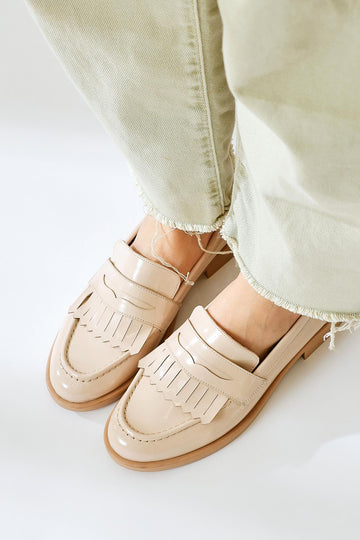 Begona Ten Patent Leather Tassel Detailed Casual Shoes