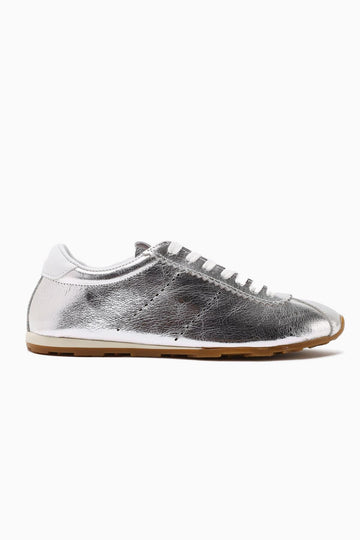 Genuine Leather Alisa Gold Laced Casual Women's Shoes