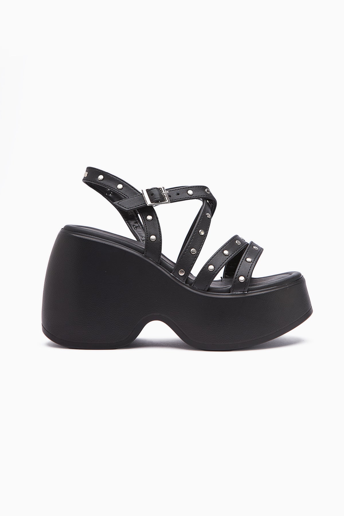 Ying Black Troc Wedge Heel Women's Sandals