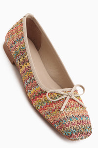 Fridah Bunte Schleifen Detail Damen Ballerinas
