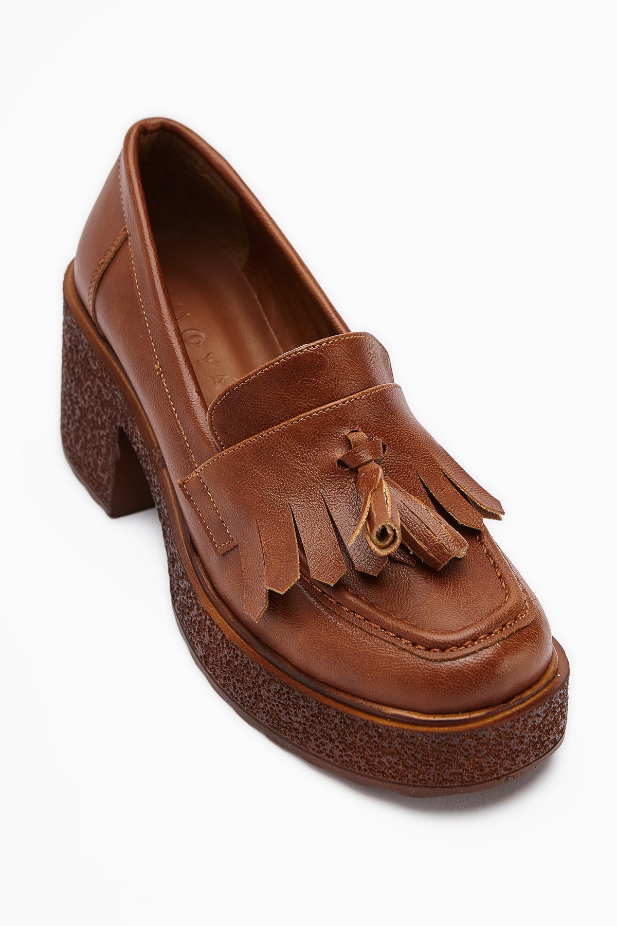 Loreen Damen Taba Quastenabsatz Loafer Bequemer Täglicher Schuh