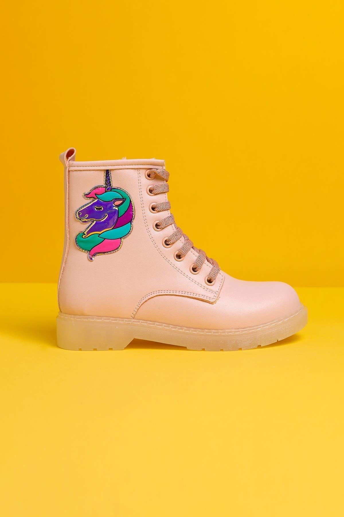 Darine Powder Unicorn Patch Schnür-Kinderstiefel