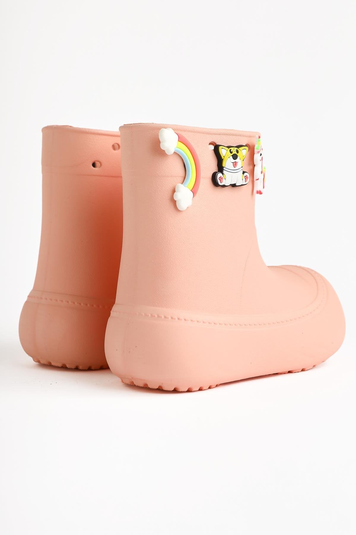 Chris Powder Pin Detail Waterproof Kids Boots