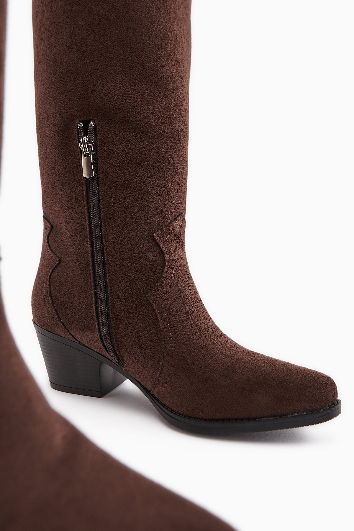 Frida Brown Suede Western Women's Boot