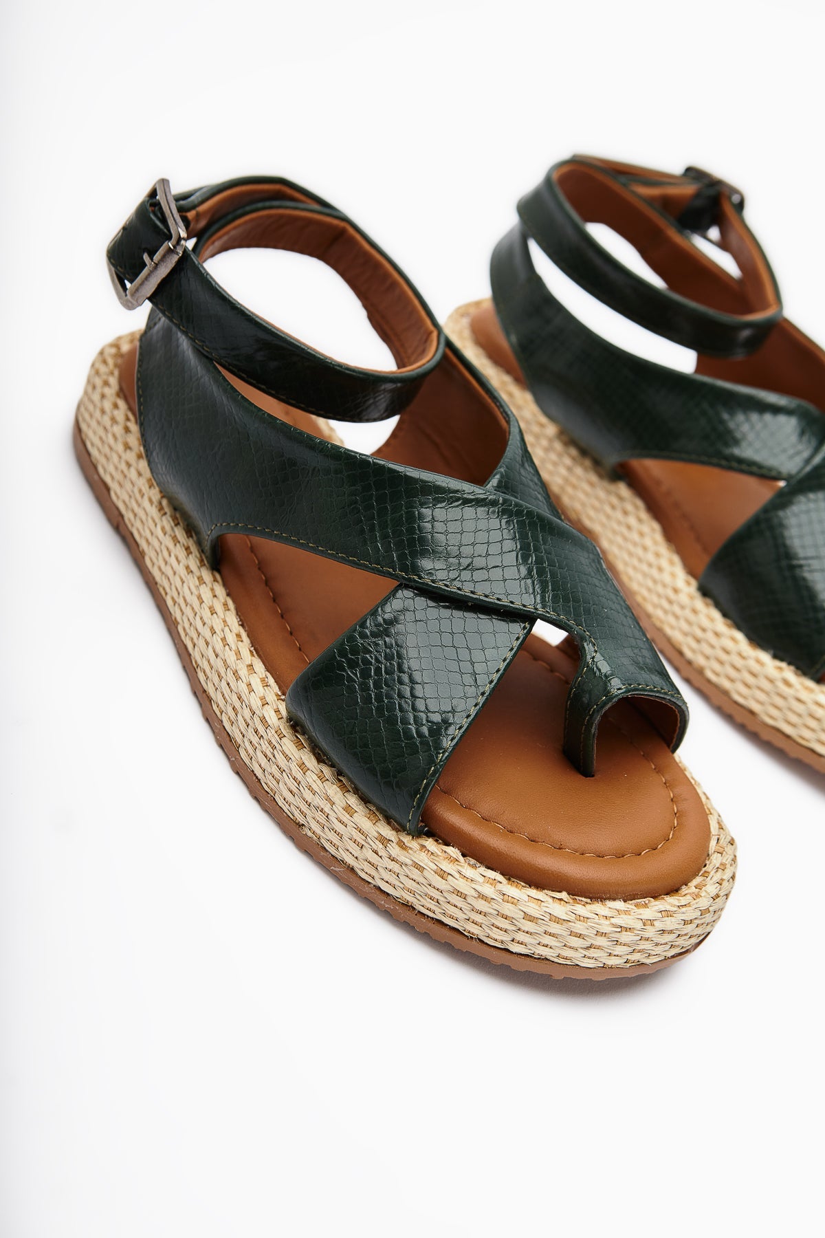 Kani Damen Zehentrenner in Olive