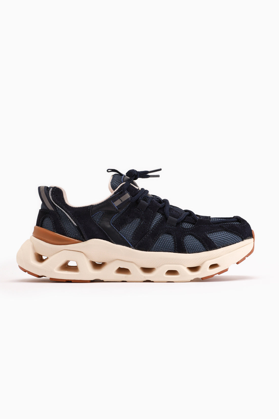 Genuine Leather Raisa Navy Suede Mesh Detailed Women’s Sneakers