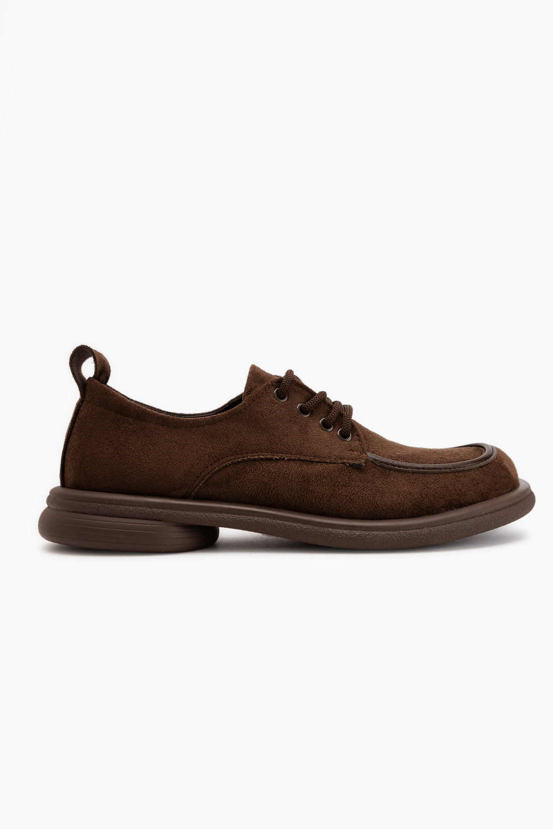 Charis Braun Wildleder Schnürung Dicke Sohle Damen Loafer