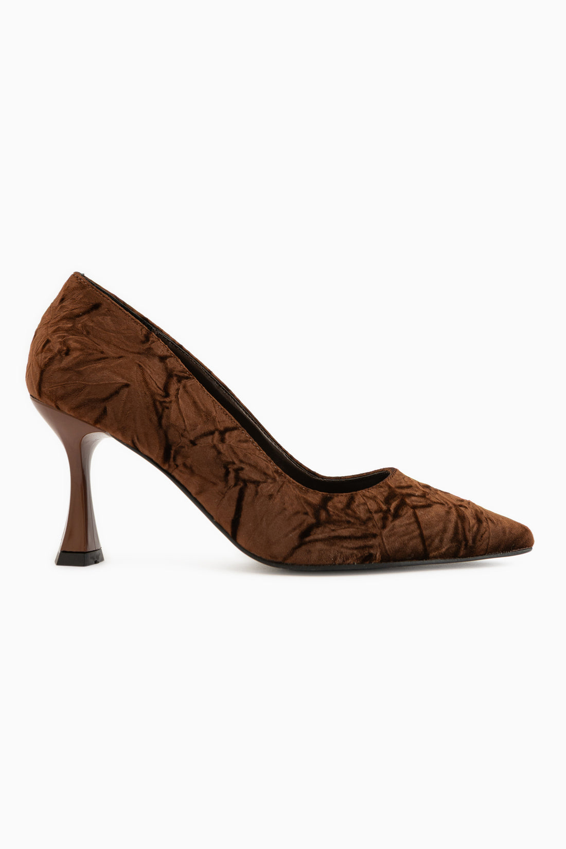 Marcella Braun Satin Texturiert Spitz Zehen Damen Absatzschuhe