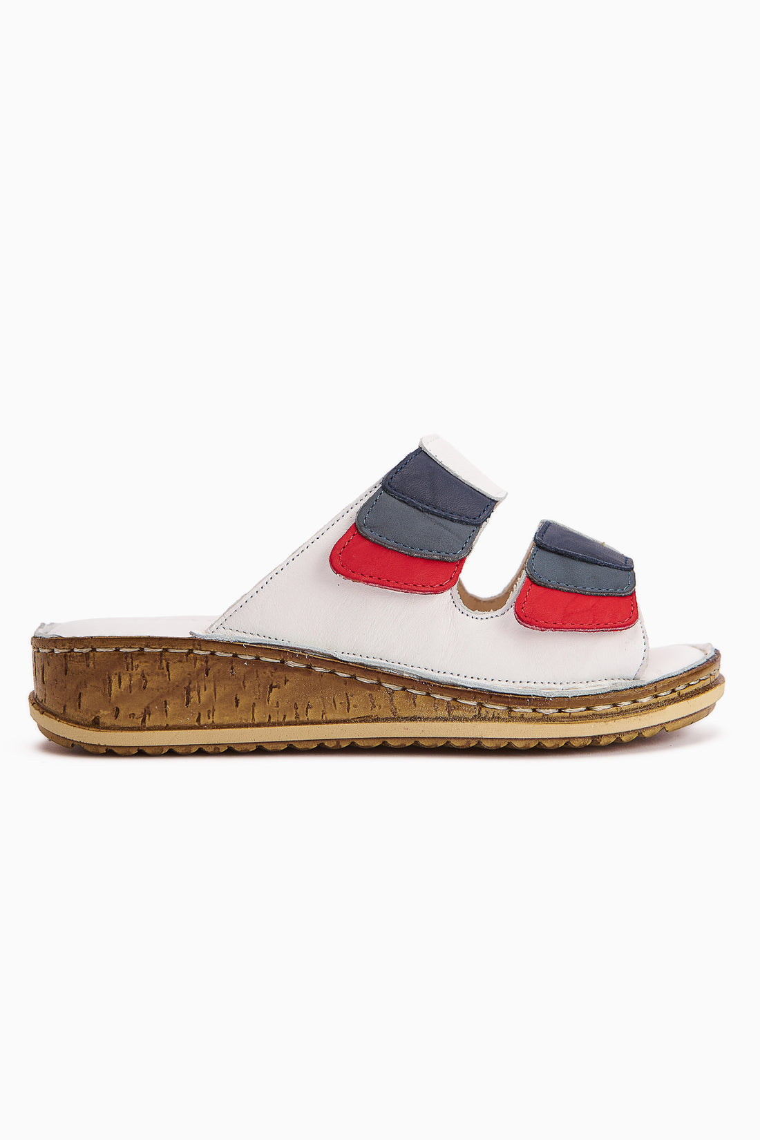 Echtes Leder Kassid Weiß Comfort Pantoletten