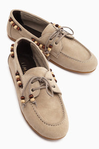 Liah – Beige Echtleder Loafer (Damen)