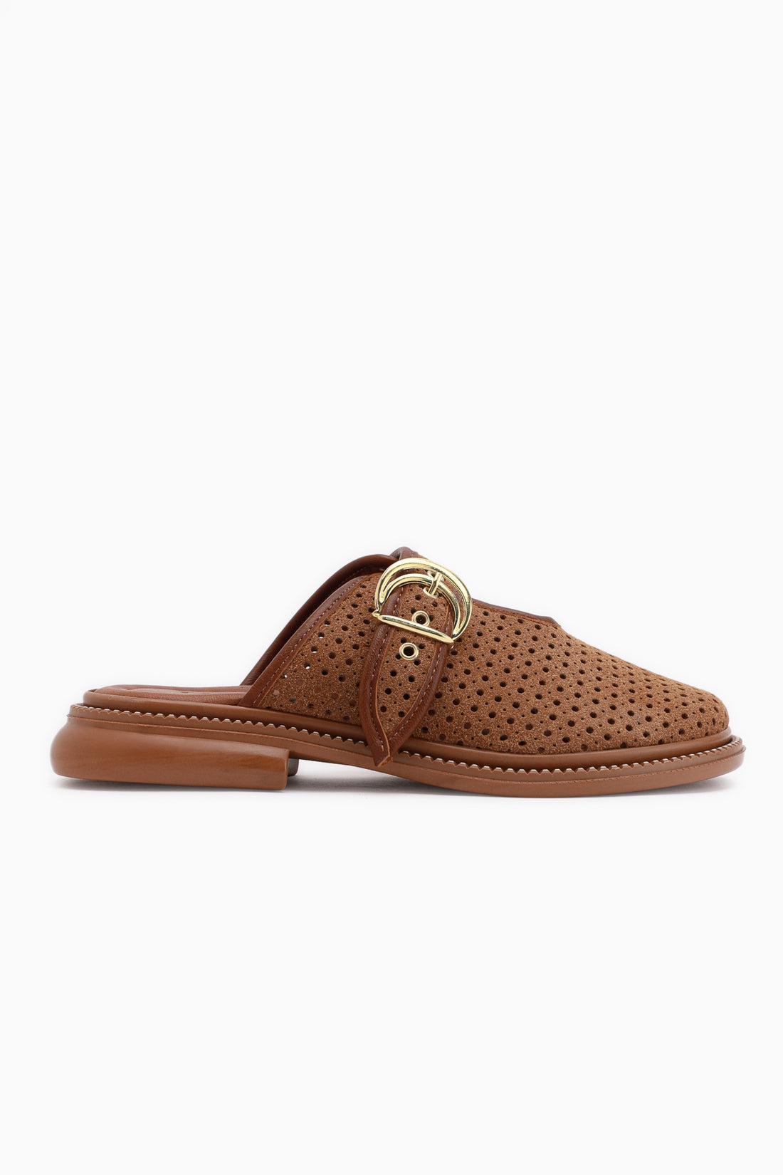 Elona Tan Buckled Women’s Slippers