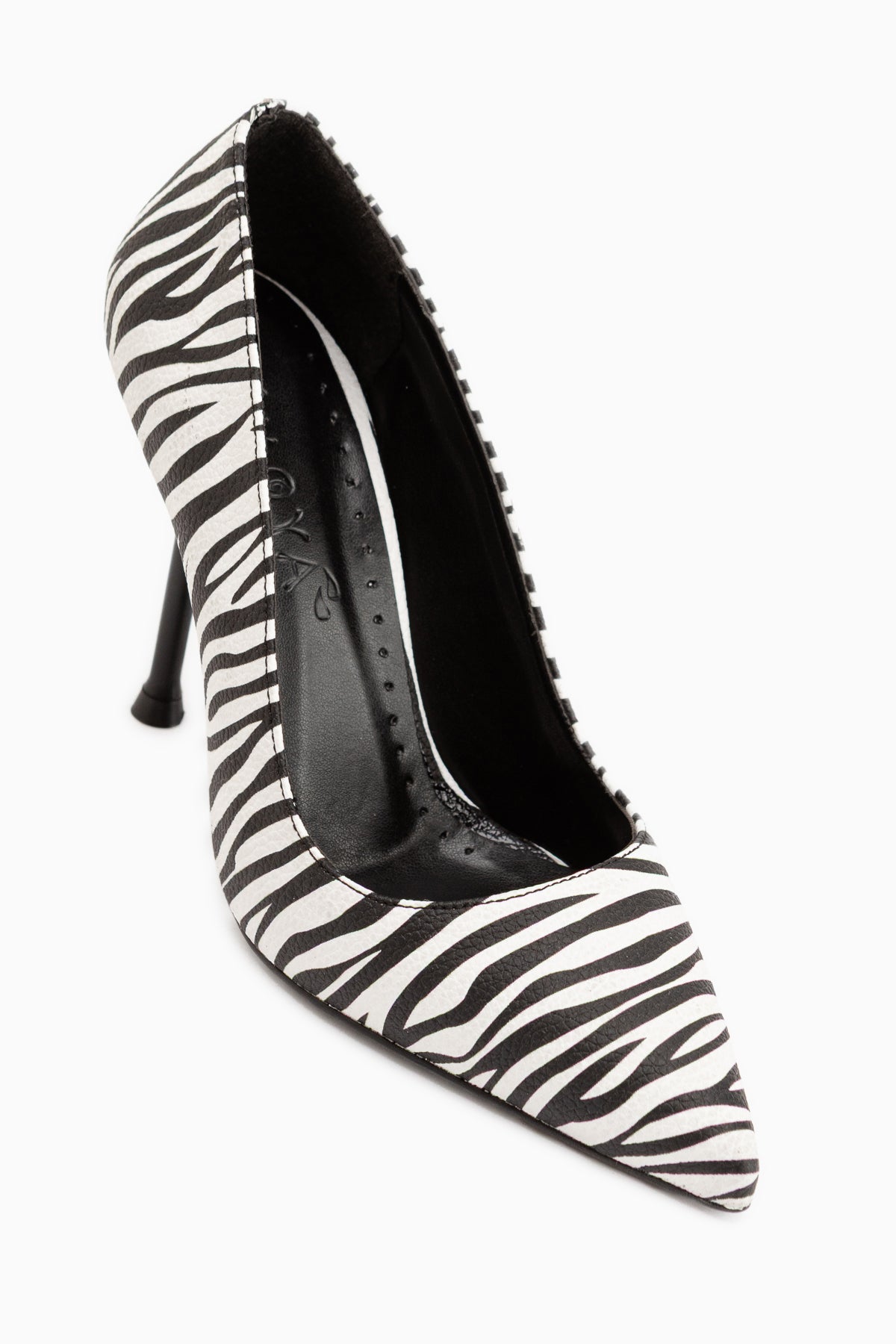 Arya Zebra Desenli Stiletto Kadın Topuklu Ayakkabı