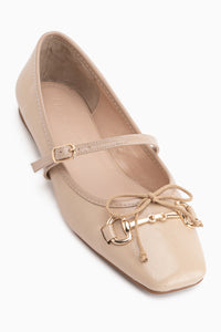 Andela Beige Single Strap Women’s Ballet Flats