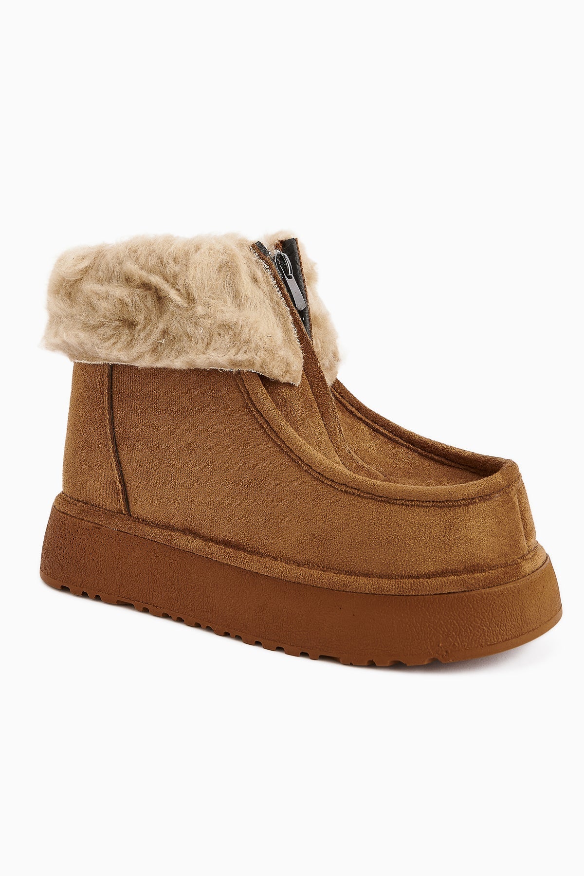 Erva Taba Suede Fur Women's Boot
