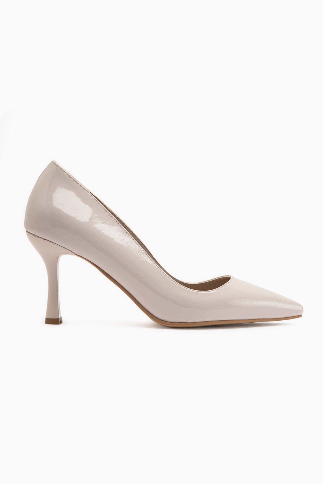 Dolly Beige Lack Stiletto Damen Absatzschuhe