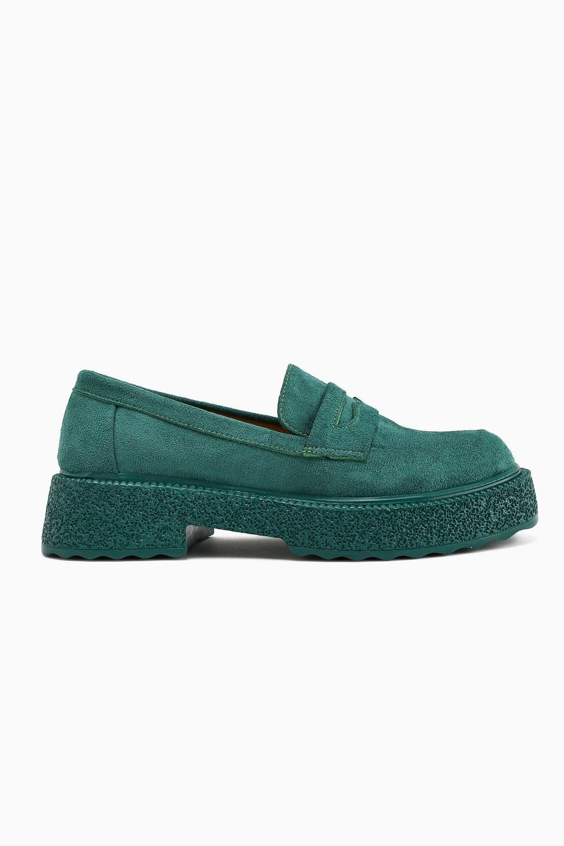 Bojan Green Suede Thick Soled Casual Women's Shoes