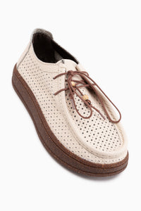 Abida Genuine Leather Beige Loafer Women’s Daily Shoes