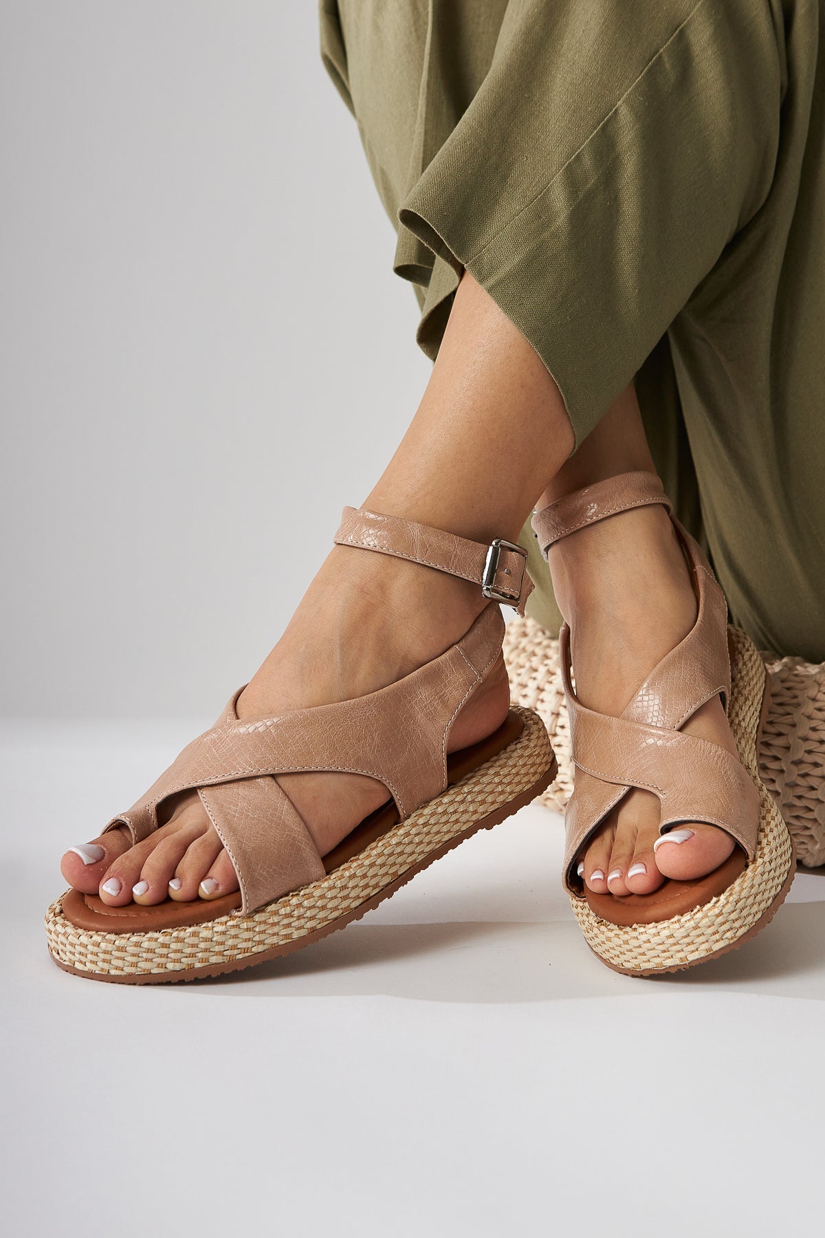 Kani Damen Zehentrenner in Nude