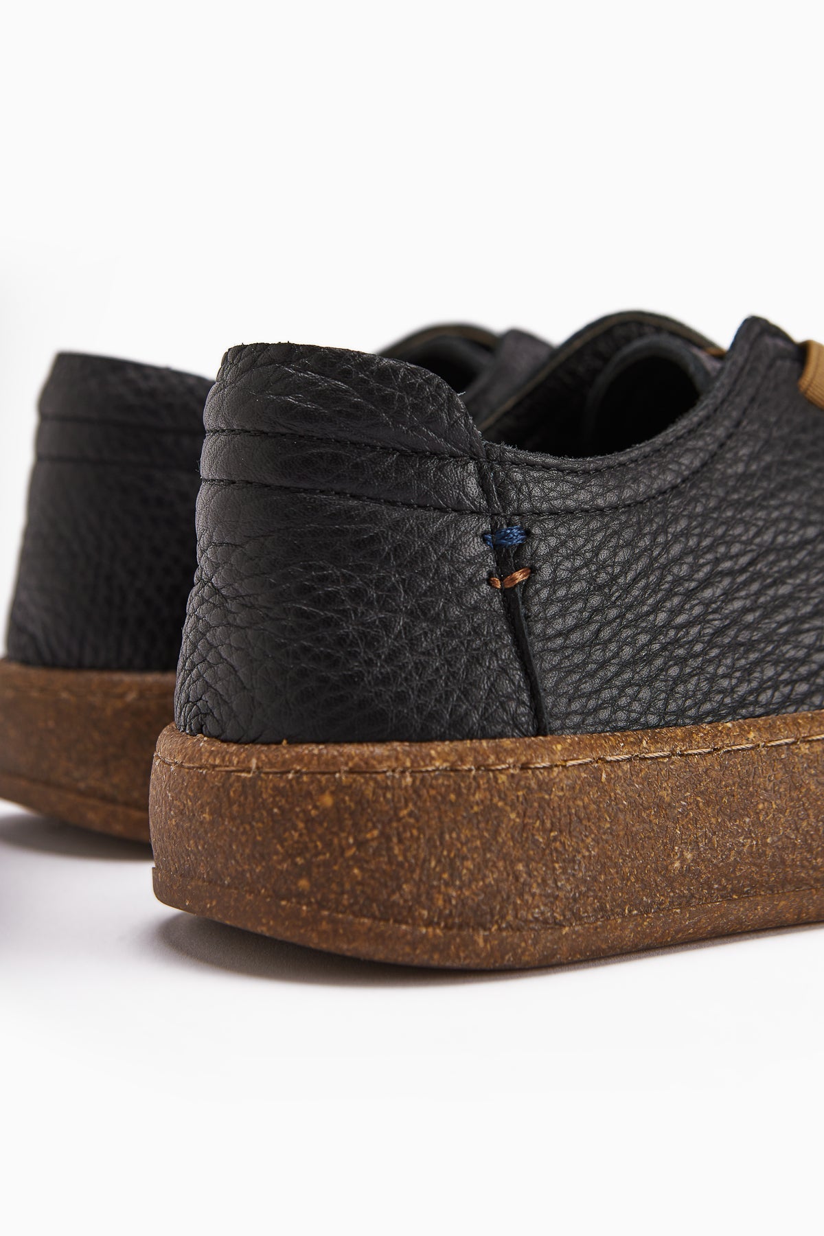 Judi Genuine Leather Black Comfort Sole Women's Sneakers