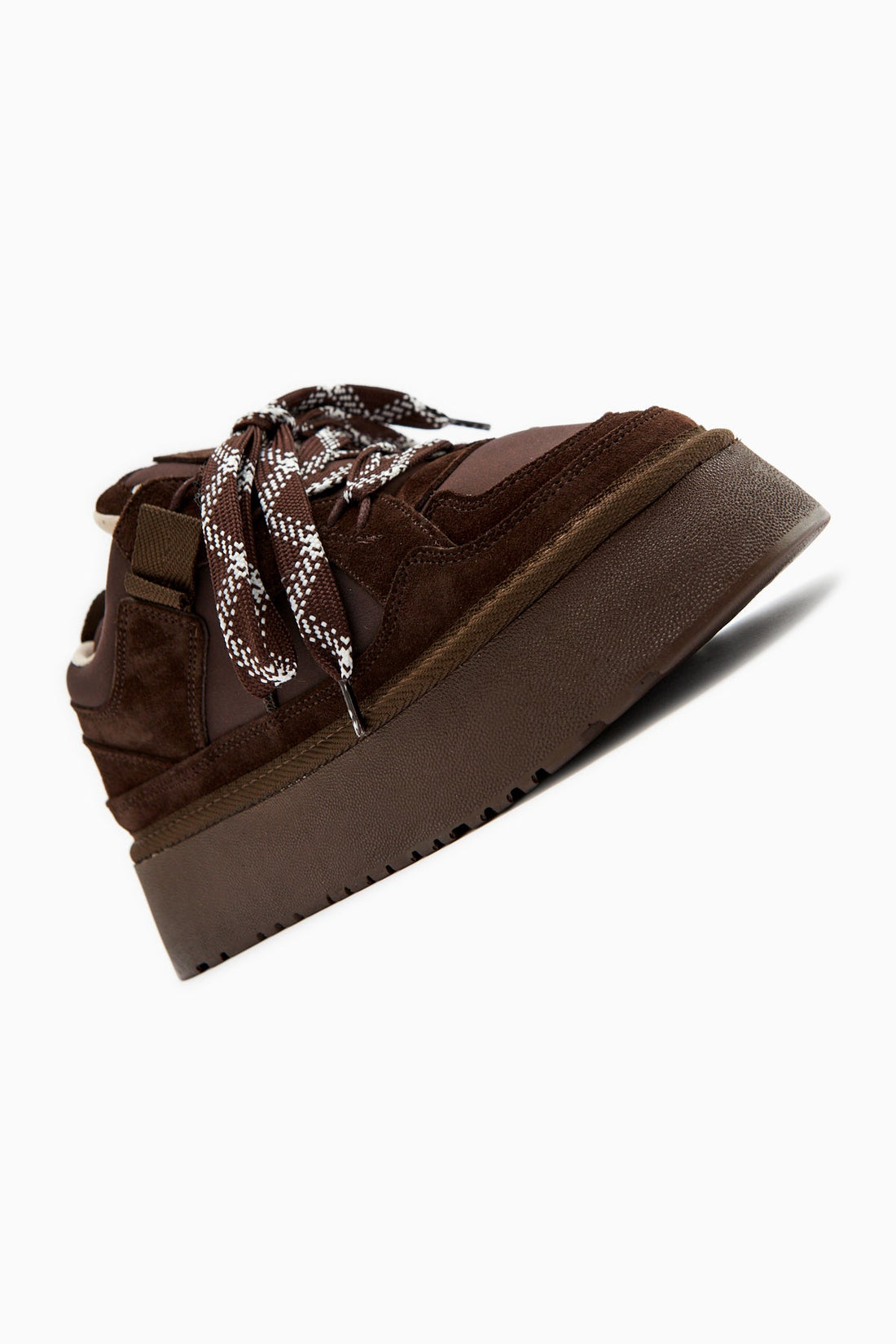 Rita – Braun Velours Sneaker mit Plateau (Damen)