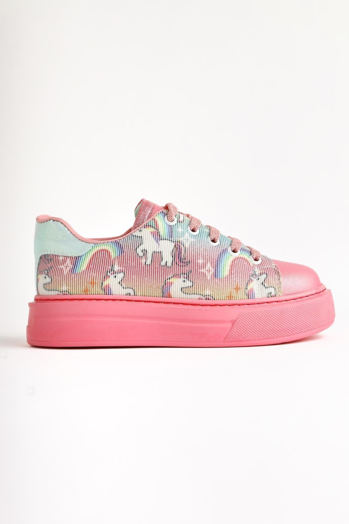 Gea Rosa Einhorn Druck Kinder Sneakers
