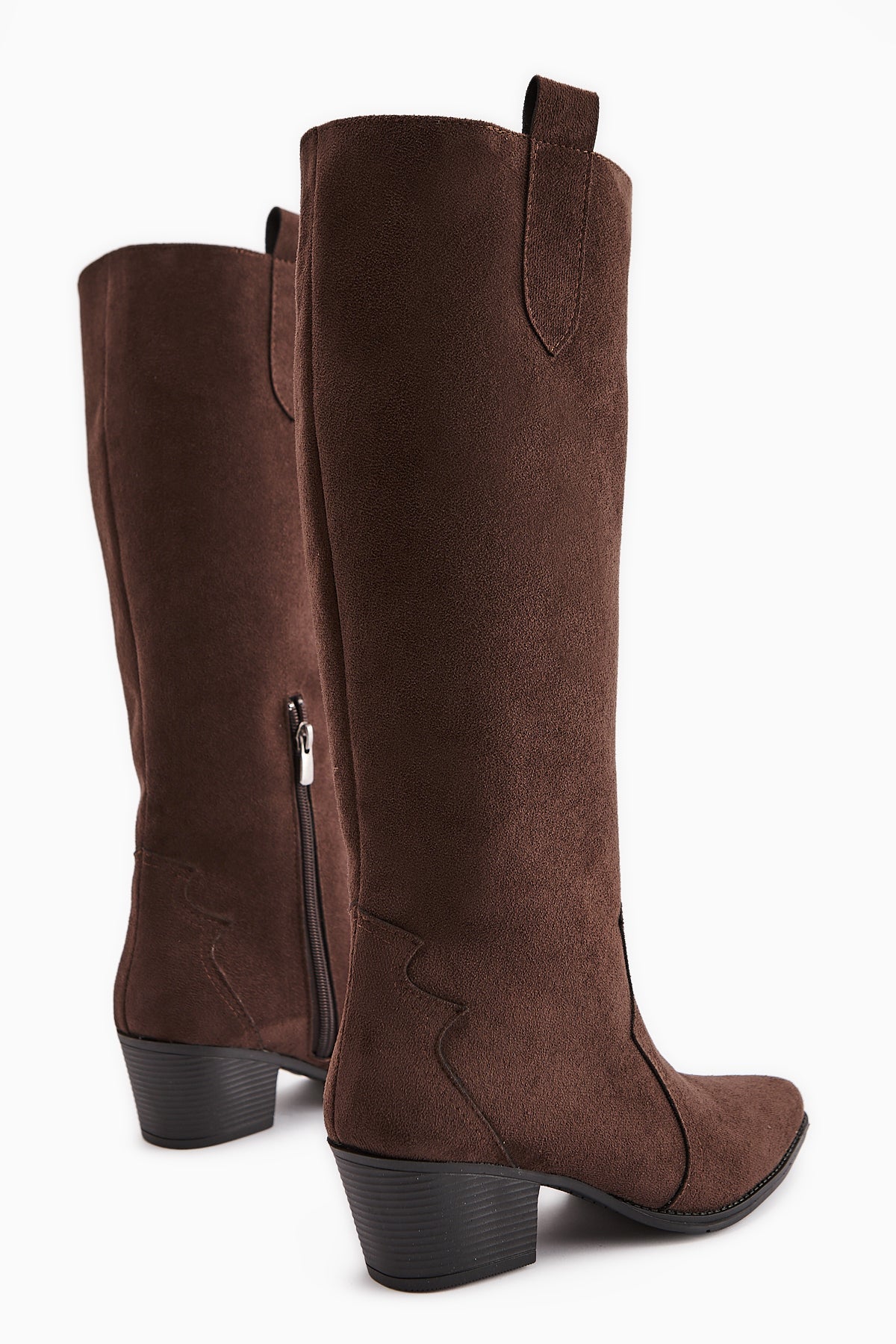 Frida Brown Suede Western Women's Boot