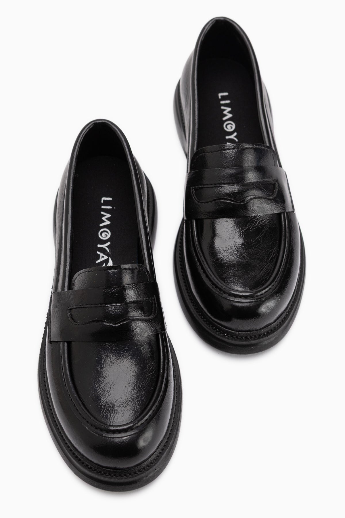 Sienna Schwarze Loafer Damen Alltagsschuhe