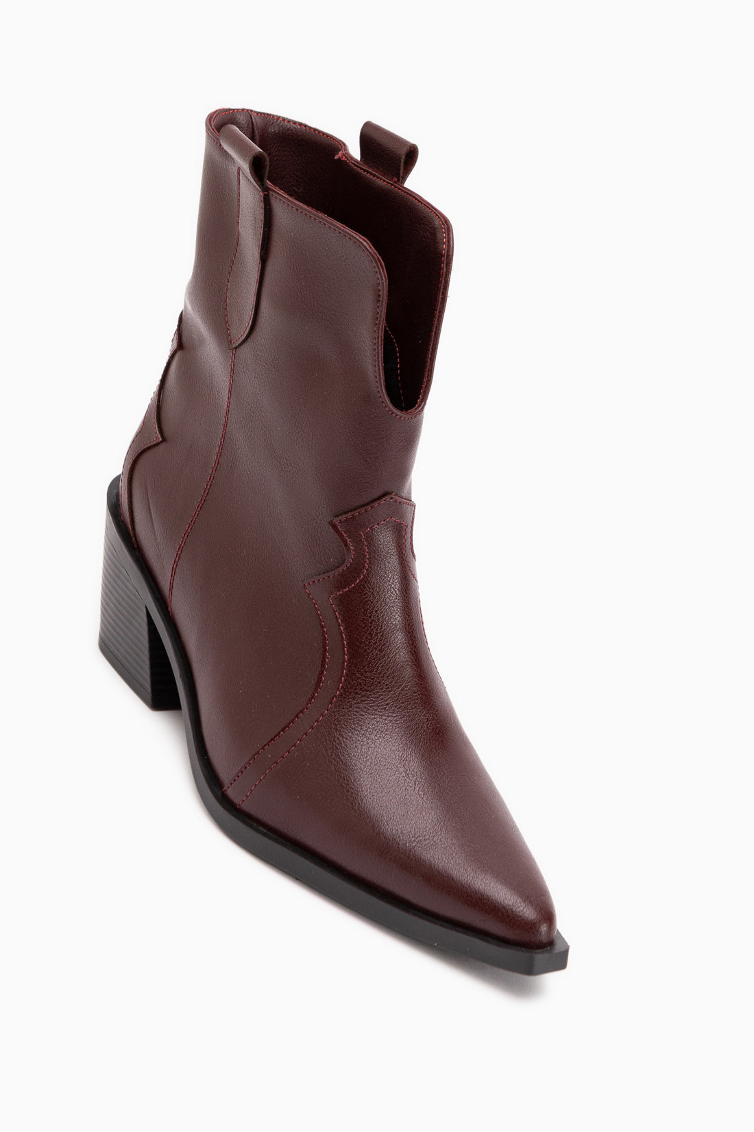 Erica Bordeaux Absatz Western Damen Stiefel
