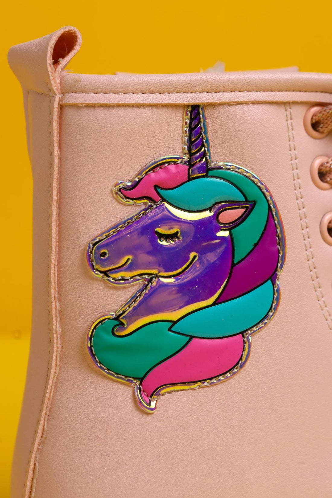 Darine Powder Unicorn Patch Schnür-Kinderstiefel