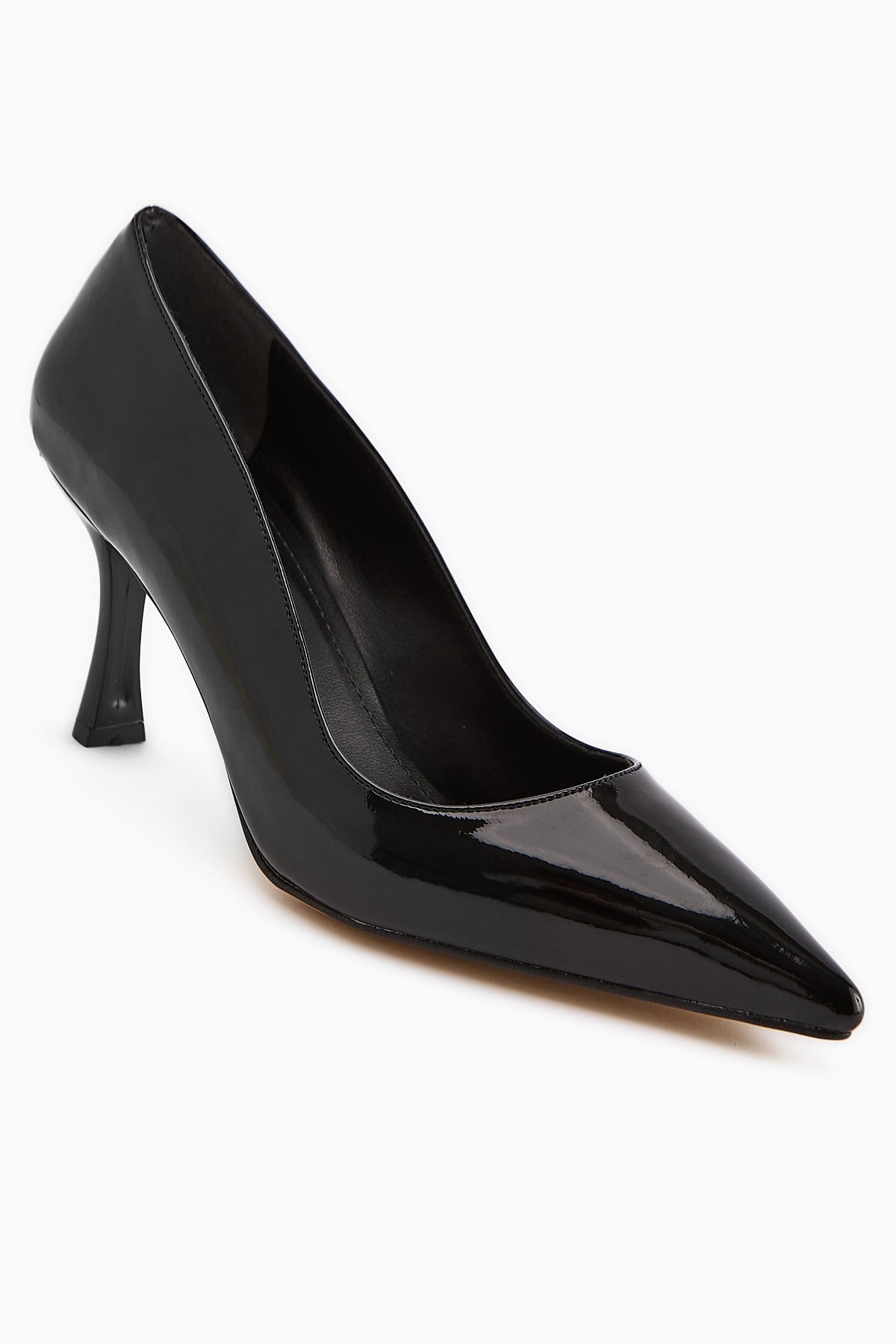 Dolly Black Patent Leather Stiletto Women's High Heel Shoes