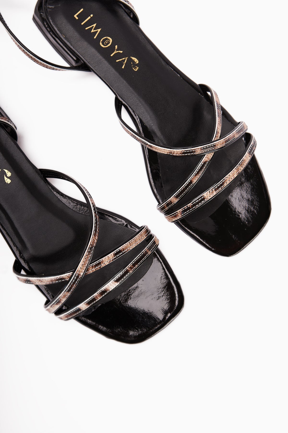 Nasima Leopardenmuster Knöchel-Bindung Damen Sandalen