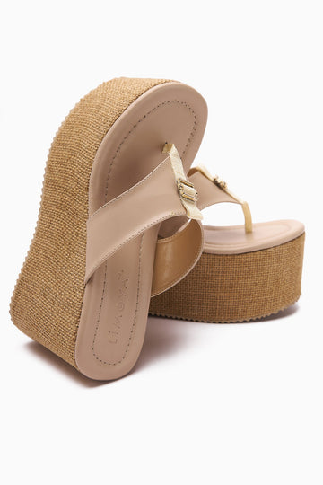 Tania Schwarze Zehensteg Strohsohle Keilabsatz Damen Hausschuhe