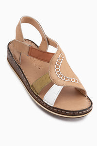 Cathrin Genuine Leather Beige Women’s Sandal