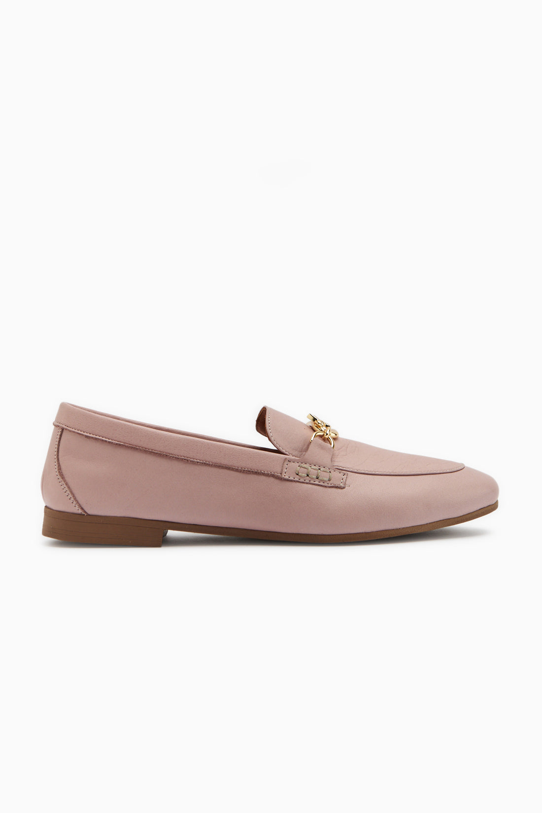 Alessa Echtes Leder Rose Schnalle Damen Loafer Alltag Mokassin Schuhe