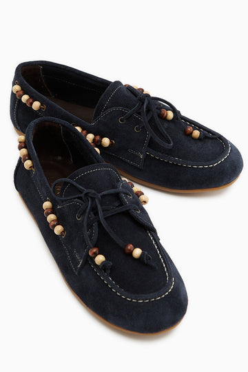 Liah – Navy Echtleder Loafer (Damen)