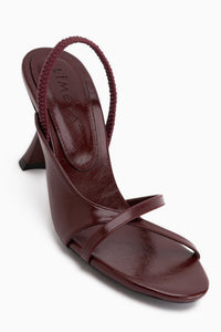 Noria Burgundy Elastic Women’s Heeled Shoes
