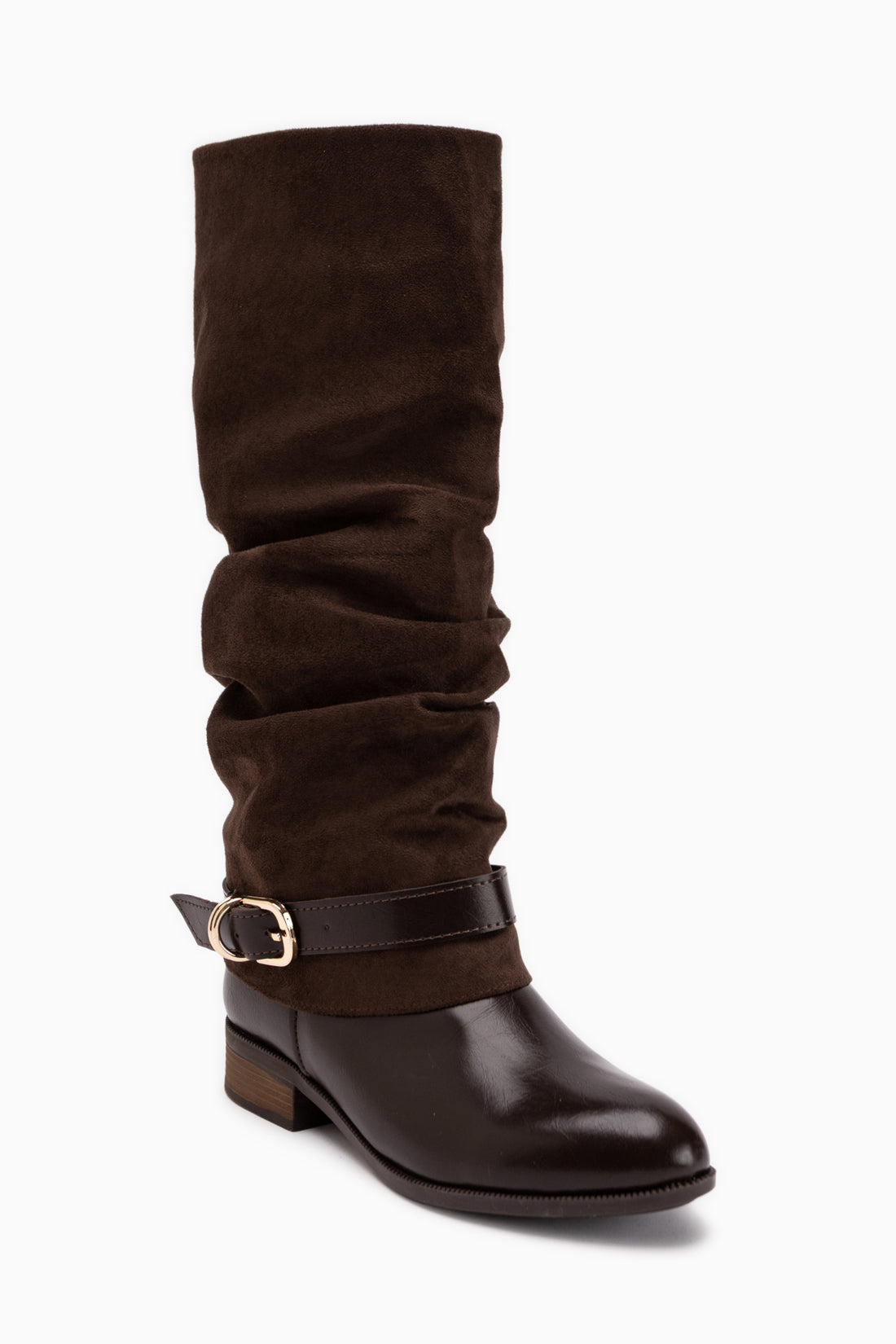 Raine Braun Wildleder Schnallen Damen Stiefel