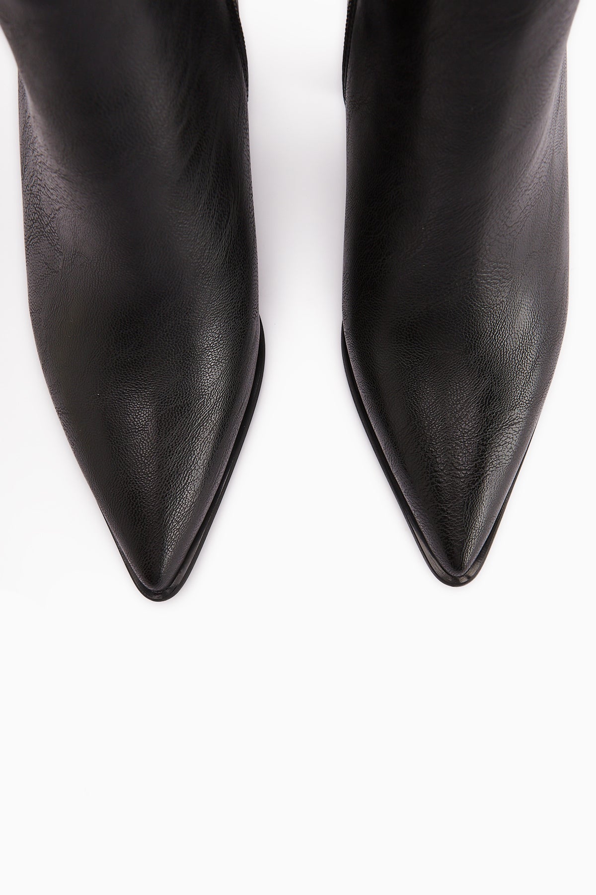 Lamia Black Buckle Detailed Heeled Women's Boot