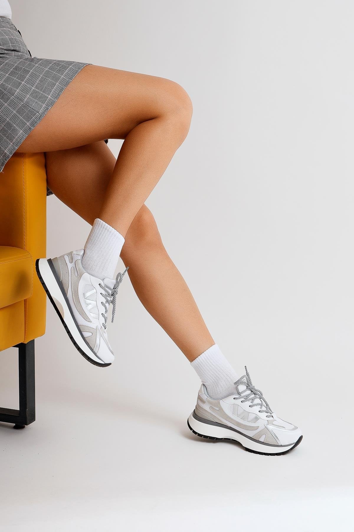 Maika Beyaz Sneakers Spor Ayakkabı