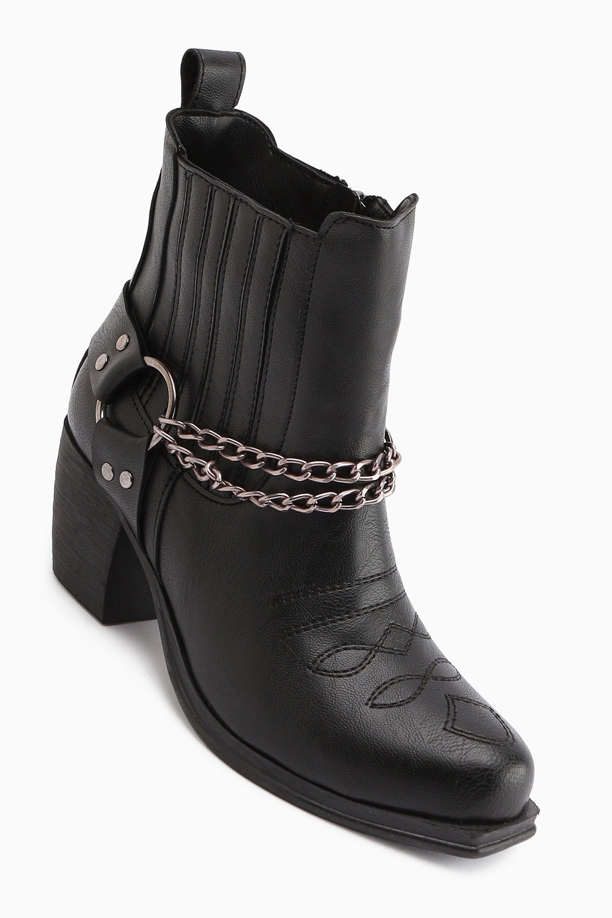 Deana Embroidered Black Women's Western Boot