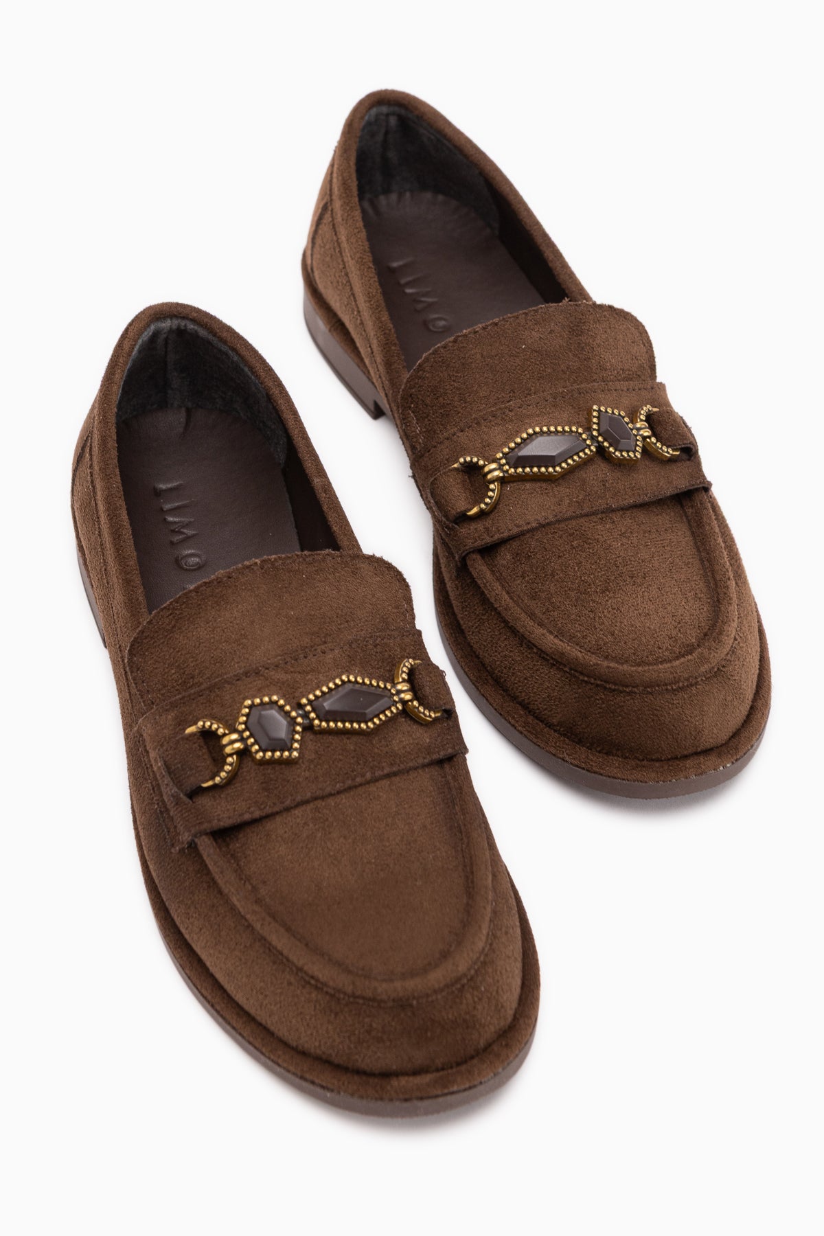 Callie Brown Suede Stone Women’s Loafer Shoes