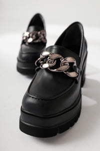 Chanpen Black Buckle Detailed Platform Casual Shoes