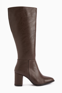 Deniza Coffee Heeled Women's Boot