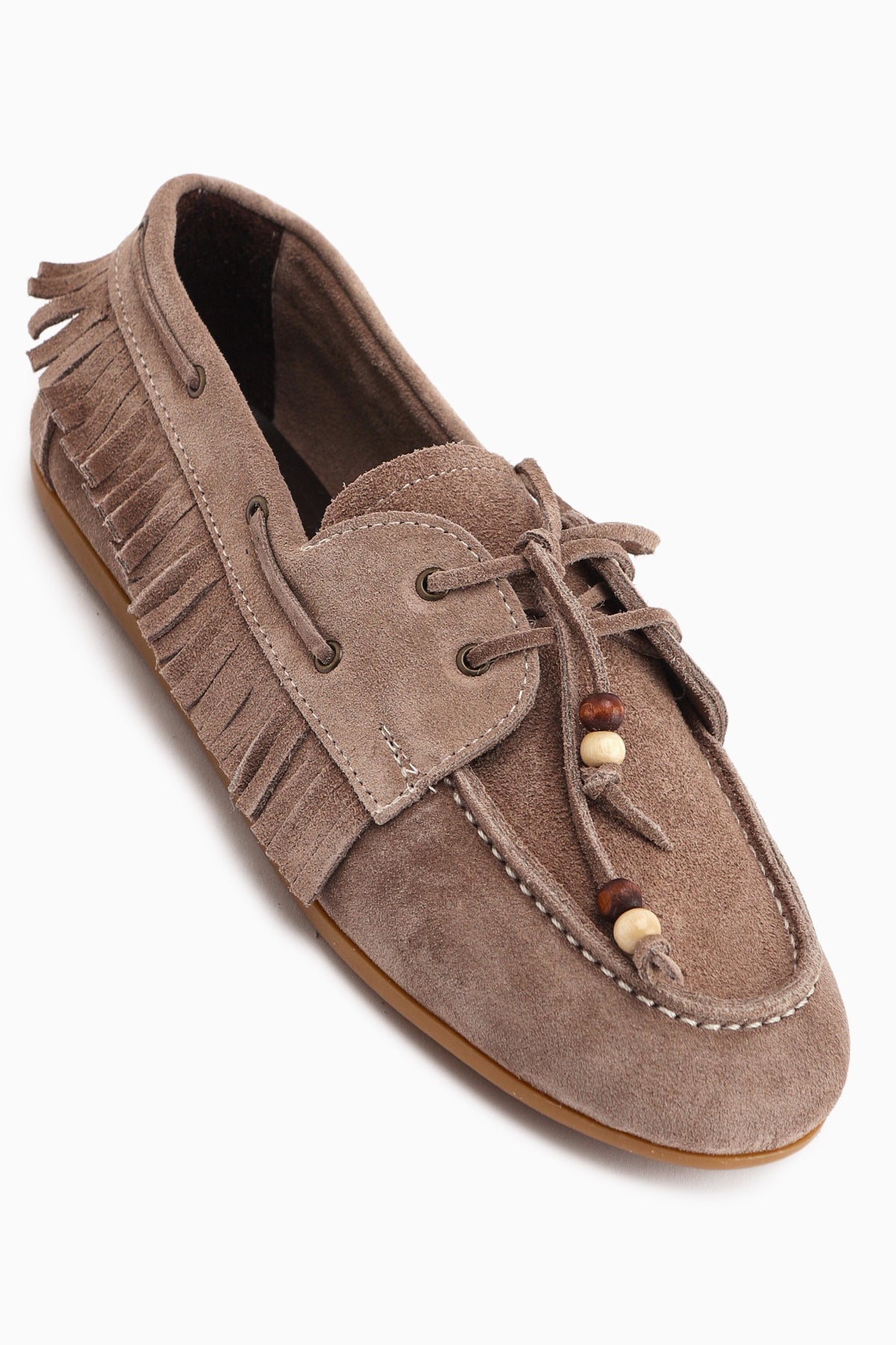 Rania – Taupe Echtleder Loafer (Damen)