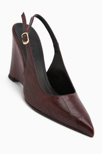 Tira Bordeaux Wedge Spitz Zehen Damen Sandale
