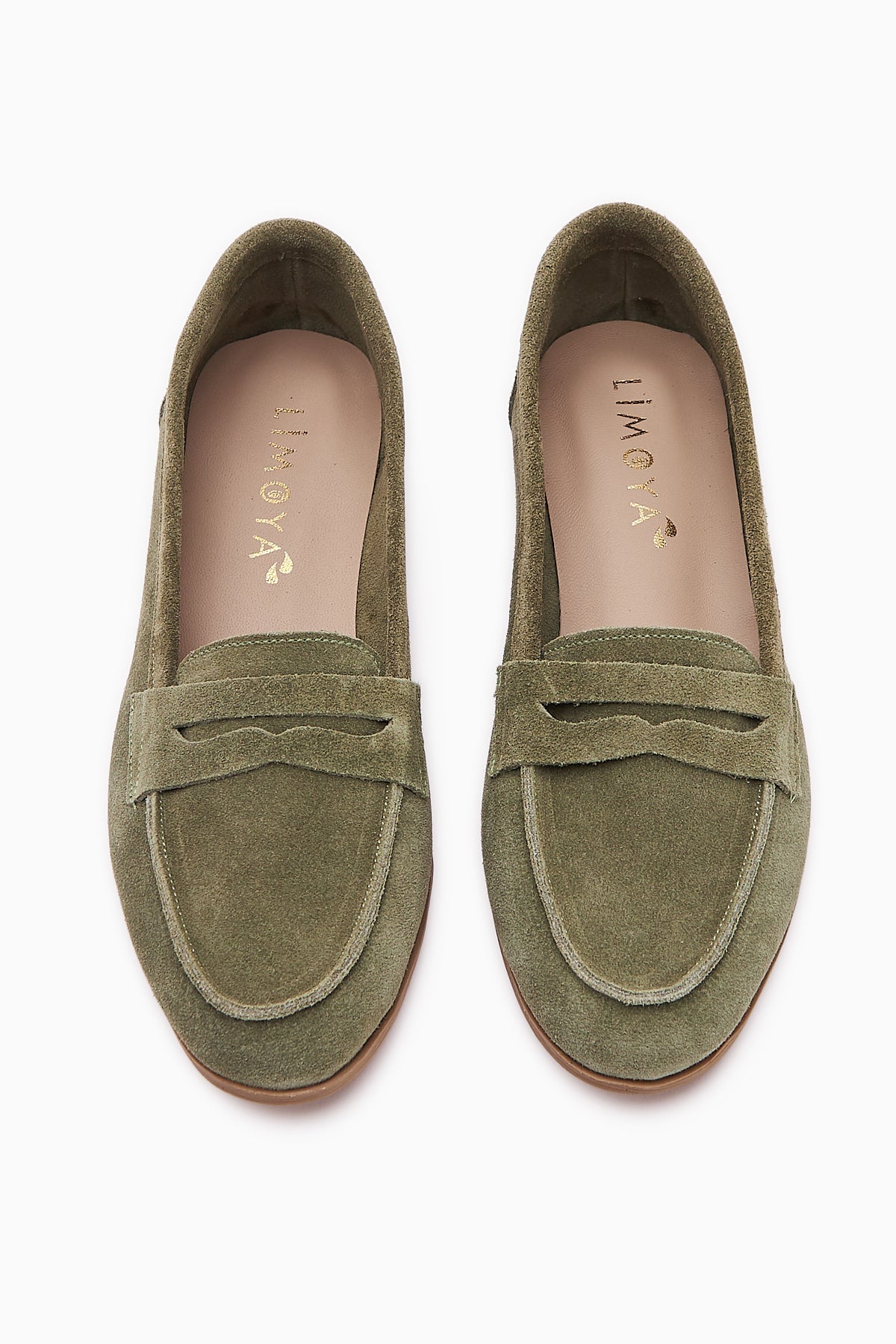 Solina Genuine Leather Olive Suede Moccasin Comfortable Daily Loafer