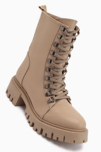 Suzette Nud Schnürstiefel mit Dicke Sohle Damen Stiefel